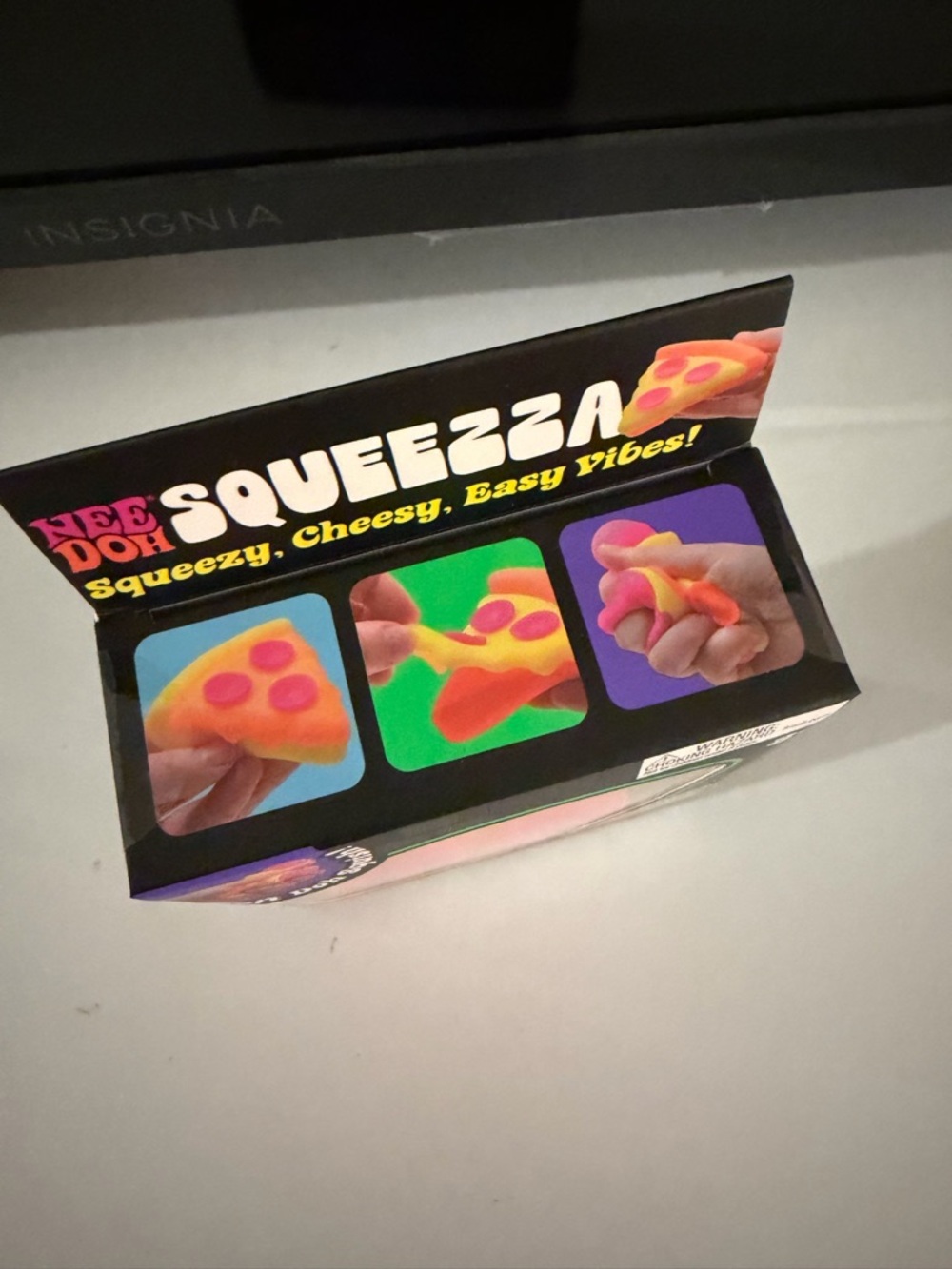 NeeDoh Squeeza Pizza Slice - Yellow & Pink and Orange - Picture 5 of 5